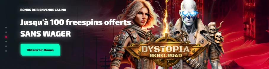 Bonus de bienvenue Casinozer : jusqu'à 100 freespins sans mise